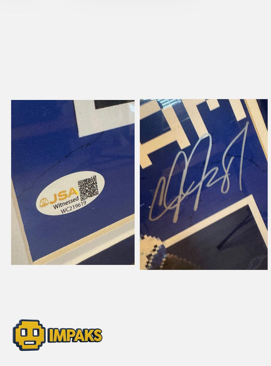 Calvin Johnson Custom Framed Autographed Photo