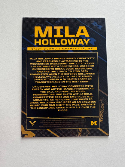 Mila Holloway 'Blue Out'  /100 Valiant Trading Card