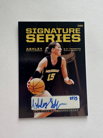 Ashley Sofilkanich Signature Series /100 Valiant Trading Card