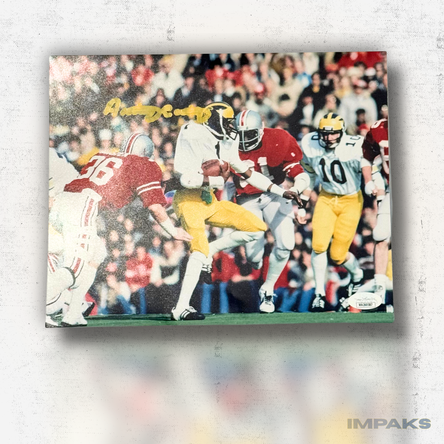 Anthony Carter Autographed 8x10 Photo - Michigan Wolverines