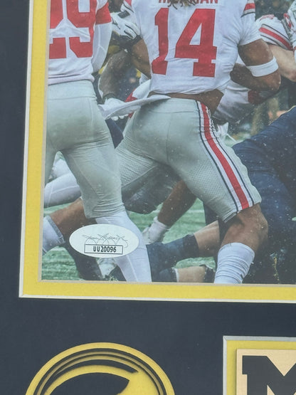 Hassan Haskins Custom Framed Autographed Photo