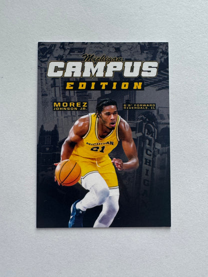 Morez Johnson Jr Campus Edition Valiant Trading Card
