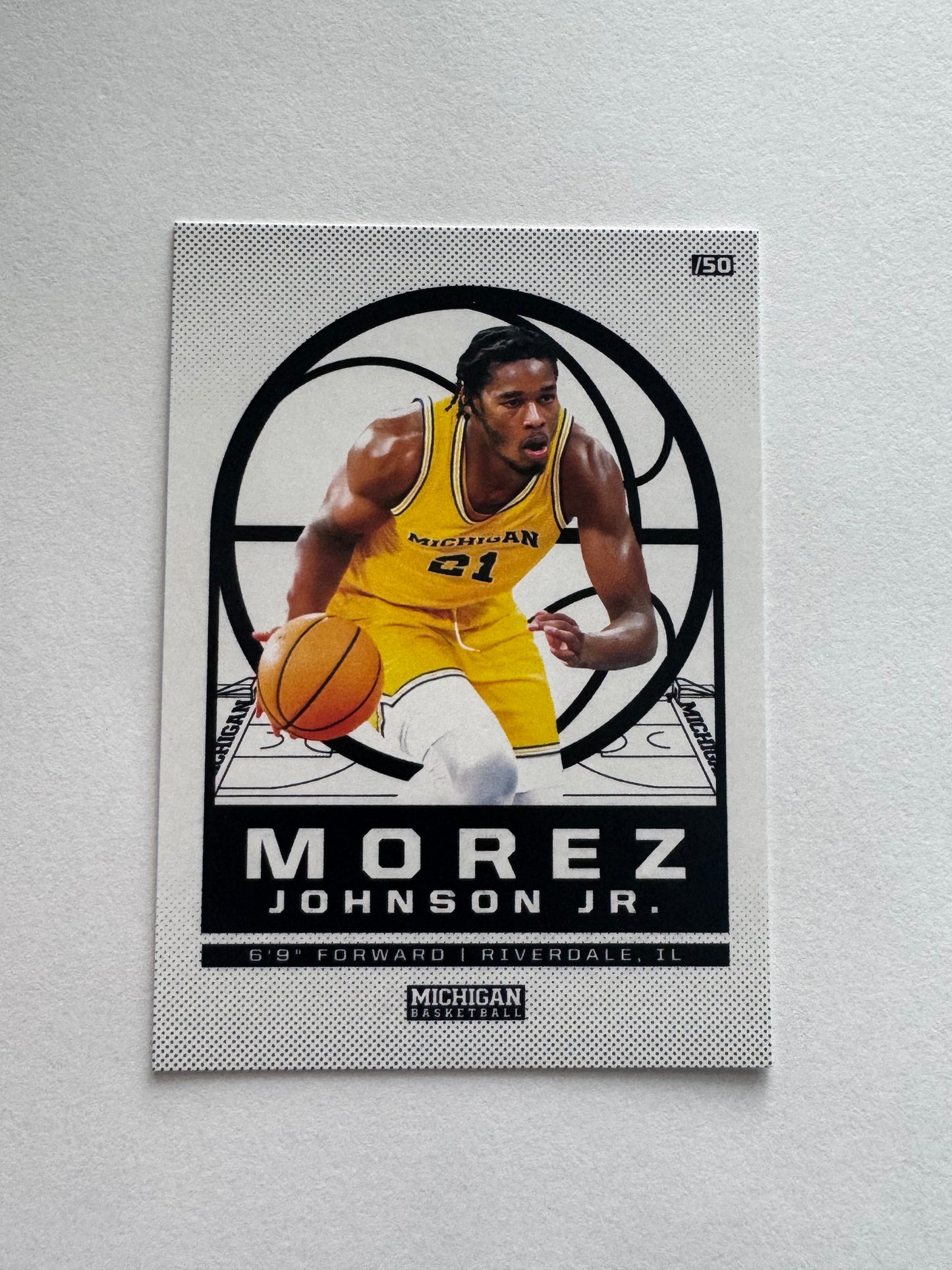 Morez Johnson Jr Valiant Trading Card /50