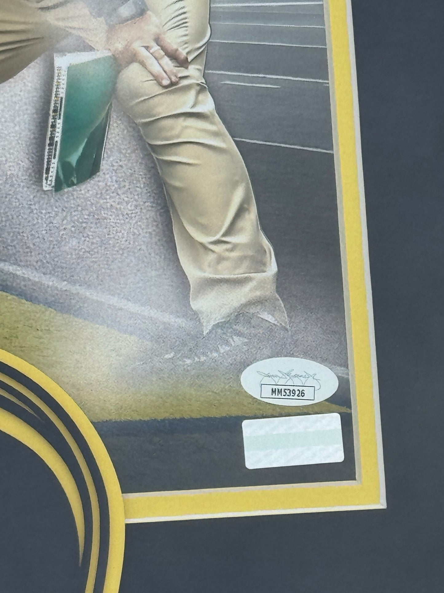 Jim Harbaugh Custom Framed Autographed Photo