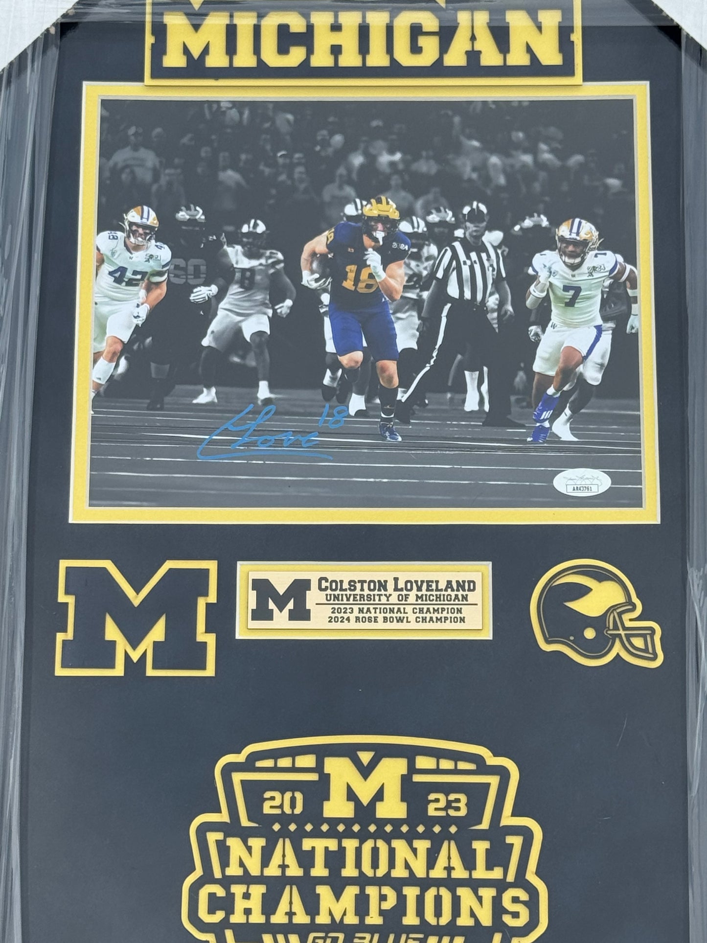 Colston Loveland Custom Framed Autographed Photo