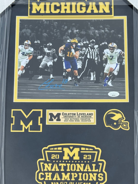 Colston Loveland Custom Framed Autographed Photo