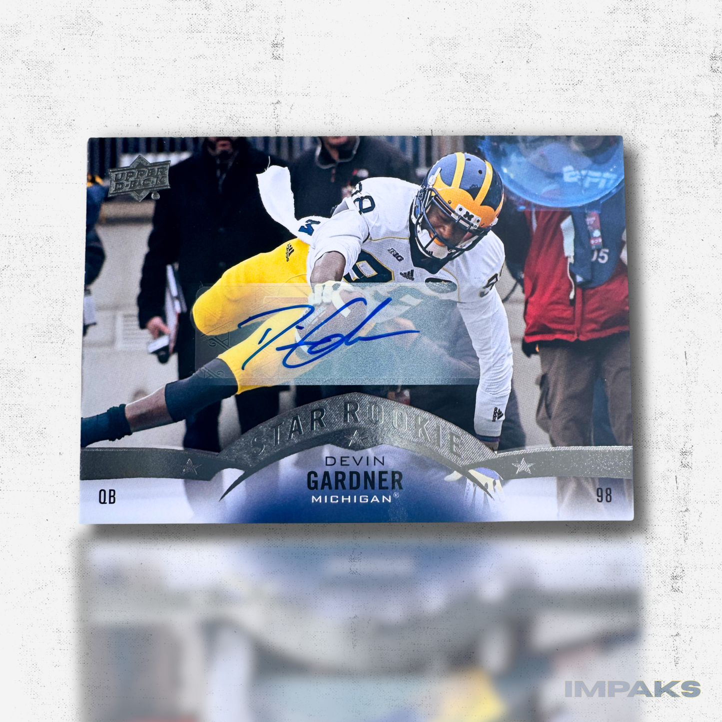 Devin Gardner Autographed Upper Deck Trading Card