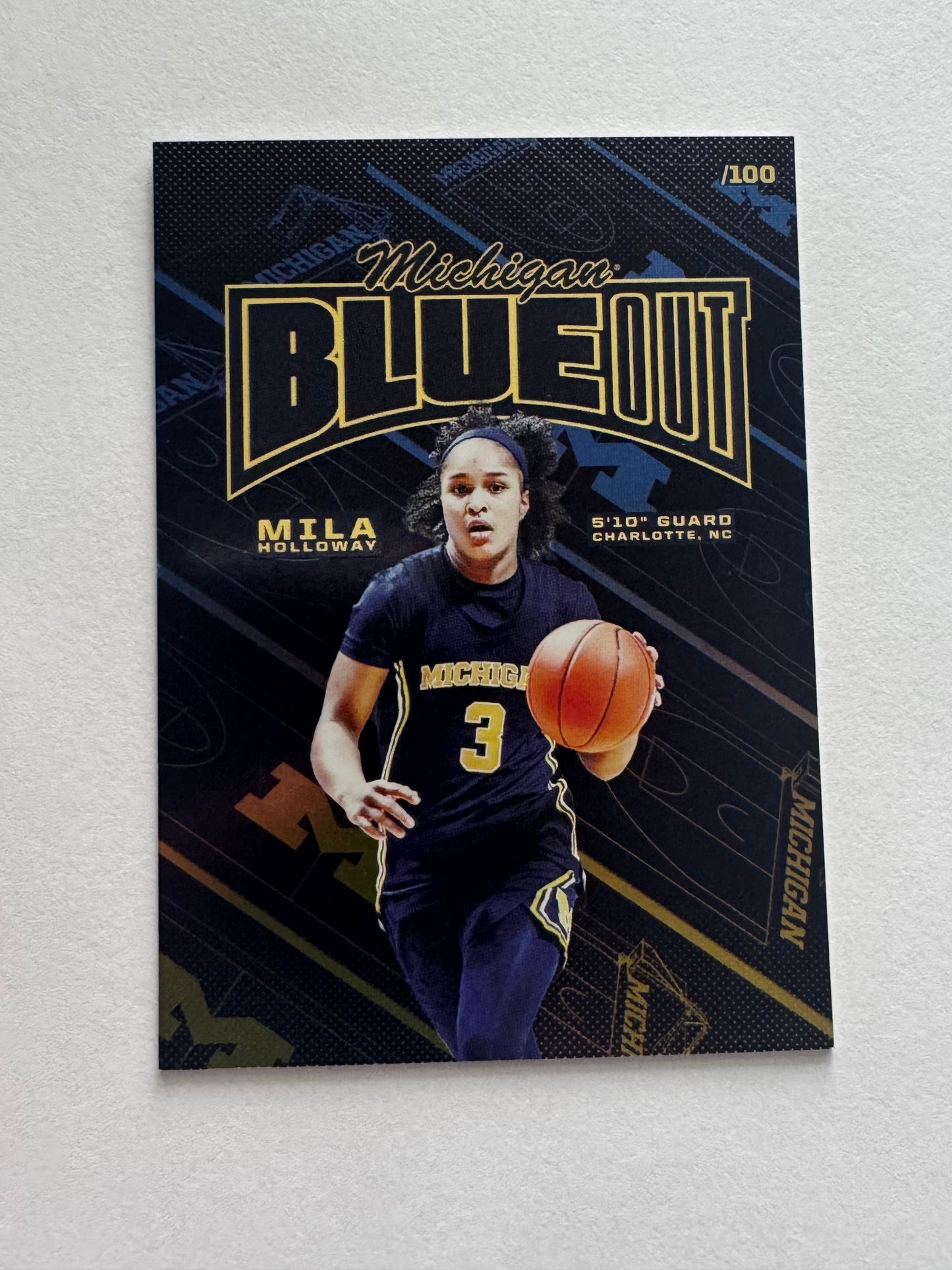 Mila Holloway 'Blue Out'  /100 Valiant Trading Card