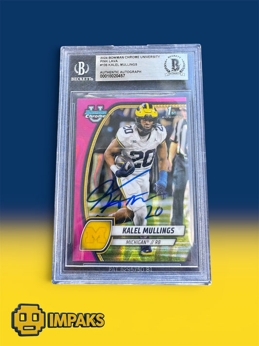 Kalel Mullings Autographed 1st Bowman Card