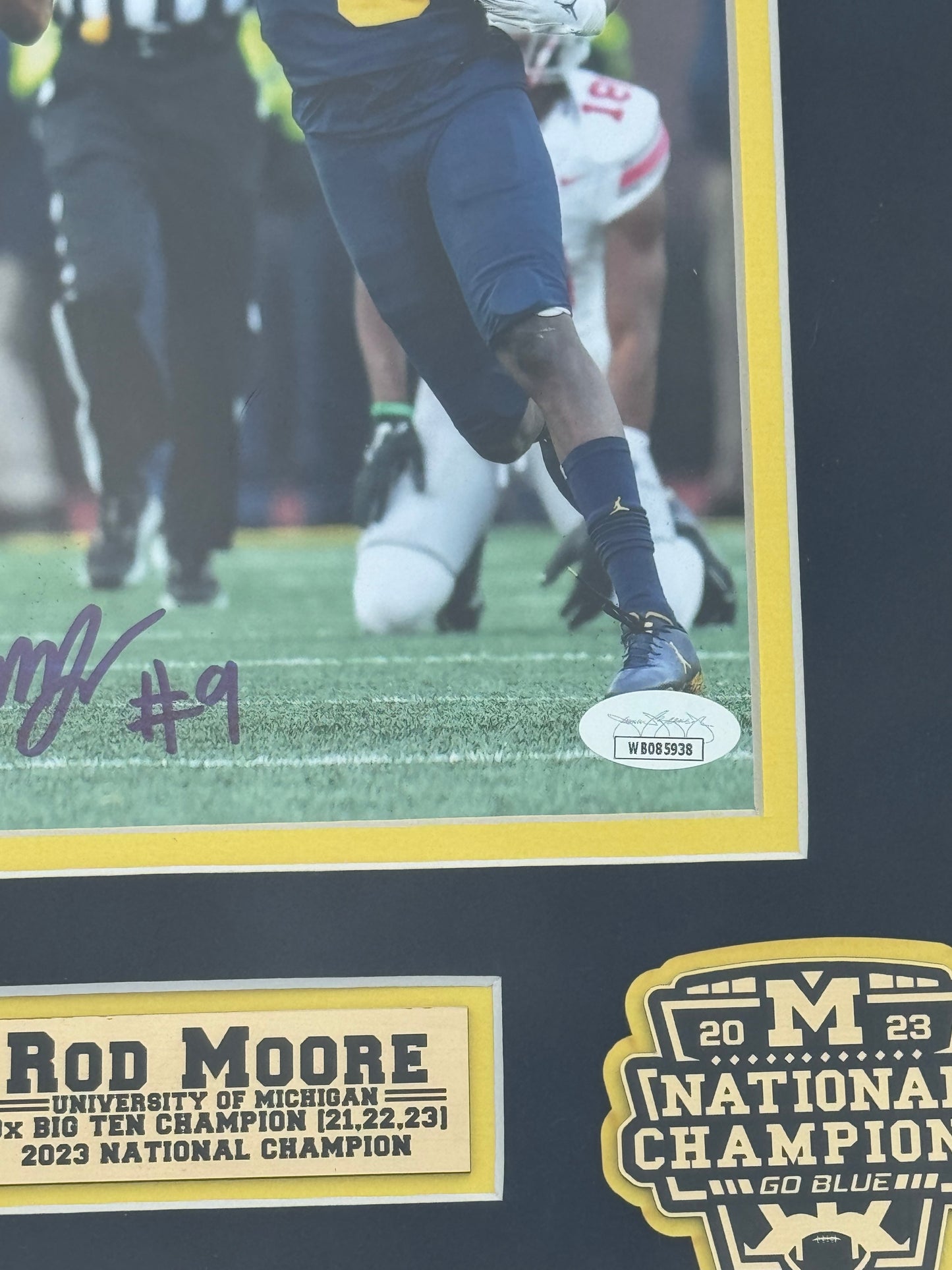 Rod Moore Custom Framed Autographed Photo