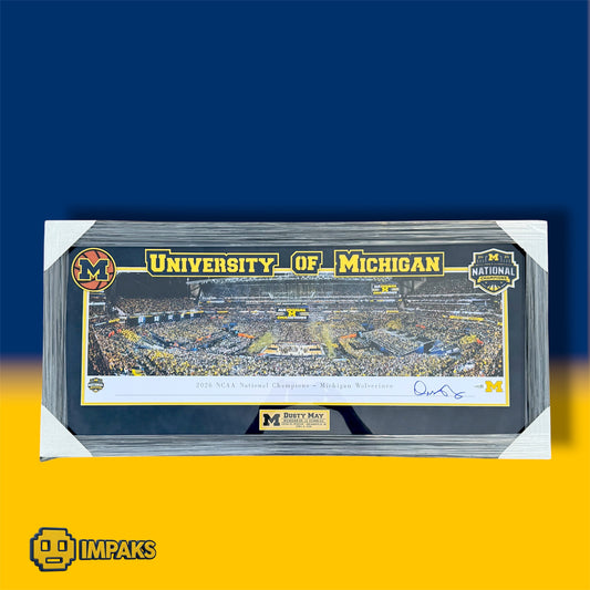 Dusty May Autographed National Championship Panoramic