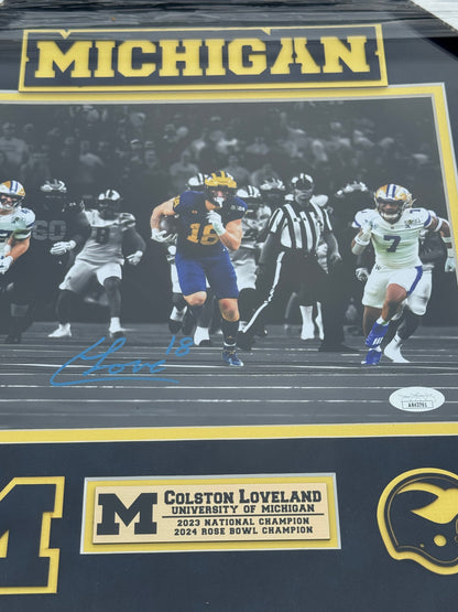 Colston Loveland Custom Framed Autographed Photo