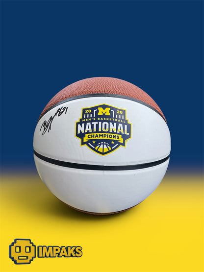 Morez Johnson JR Autographed Basketball