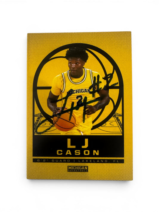 LJ Cason Signed Valiant Card