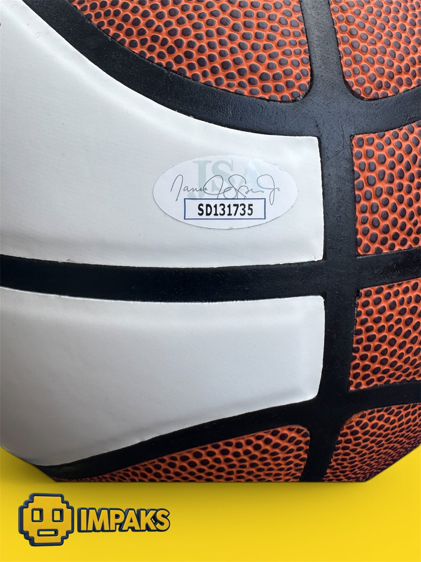Morez Johnson JR Autographed Basketball