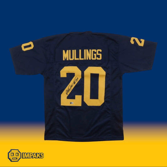 Kalel Mullings Signed Football Jersey