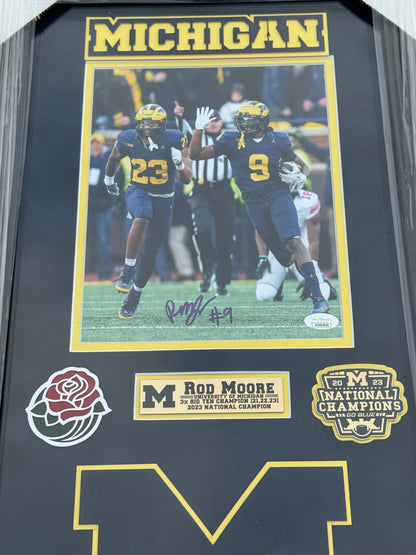 Rod Moore Custom Framed Autographed Photo