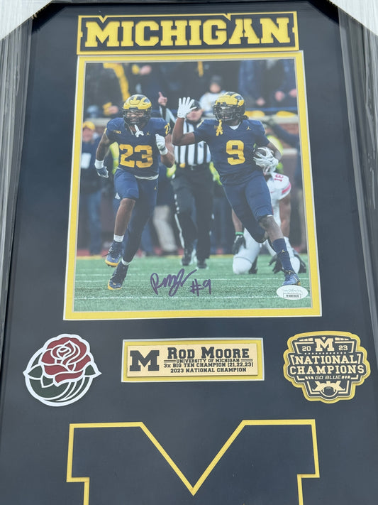 Rod Moore Custom Framed Autographed Photo