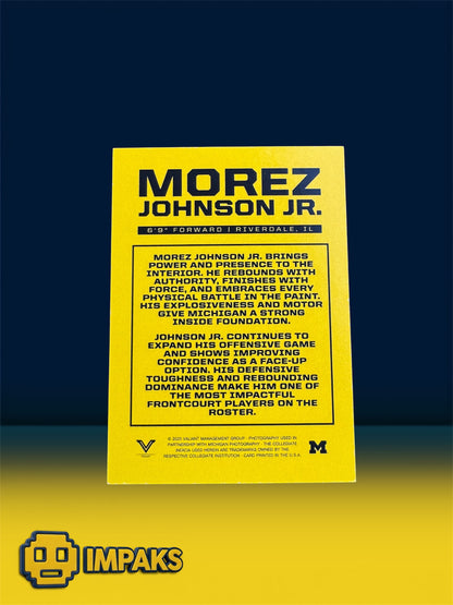 Morez Johnson JR Valiant Trading Card