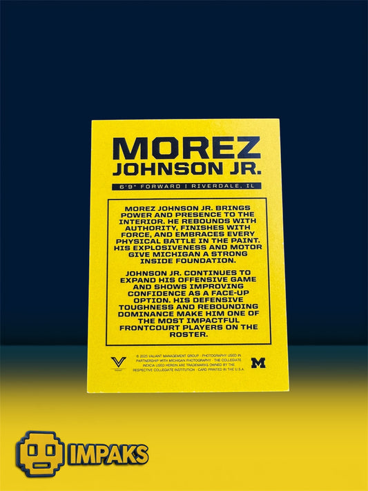 Morez Johnson JR Valiant Trading Card
