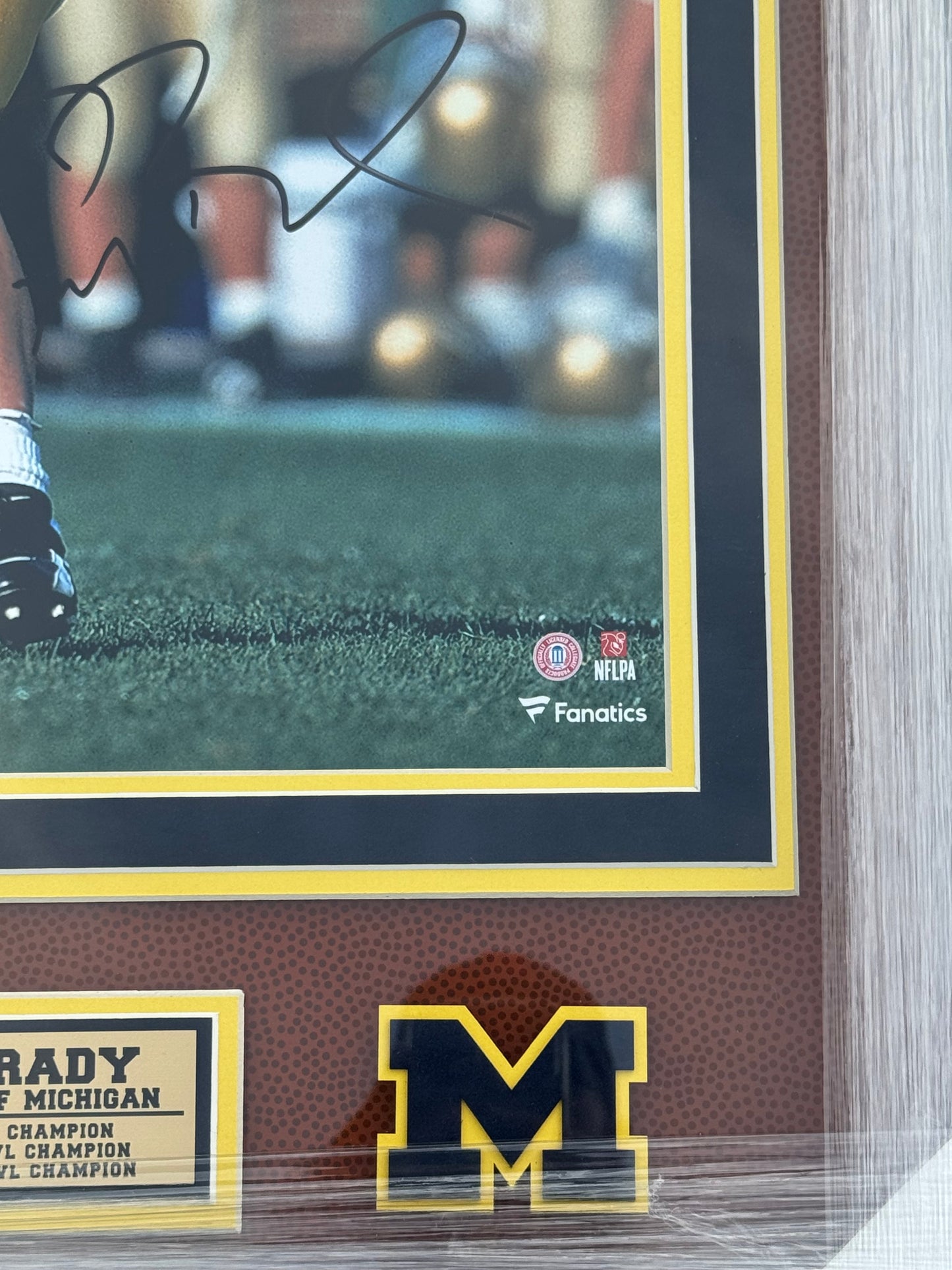 Tom Brady Custom Framed Autographed Photo