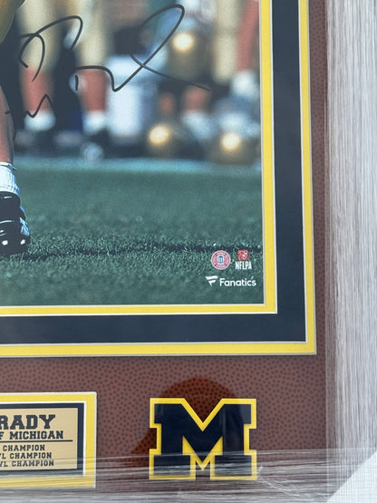 Tom Brady Custom Framed Autographed Photo