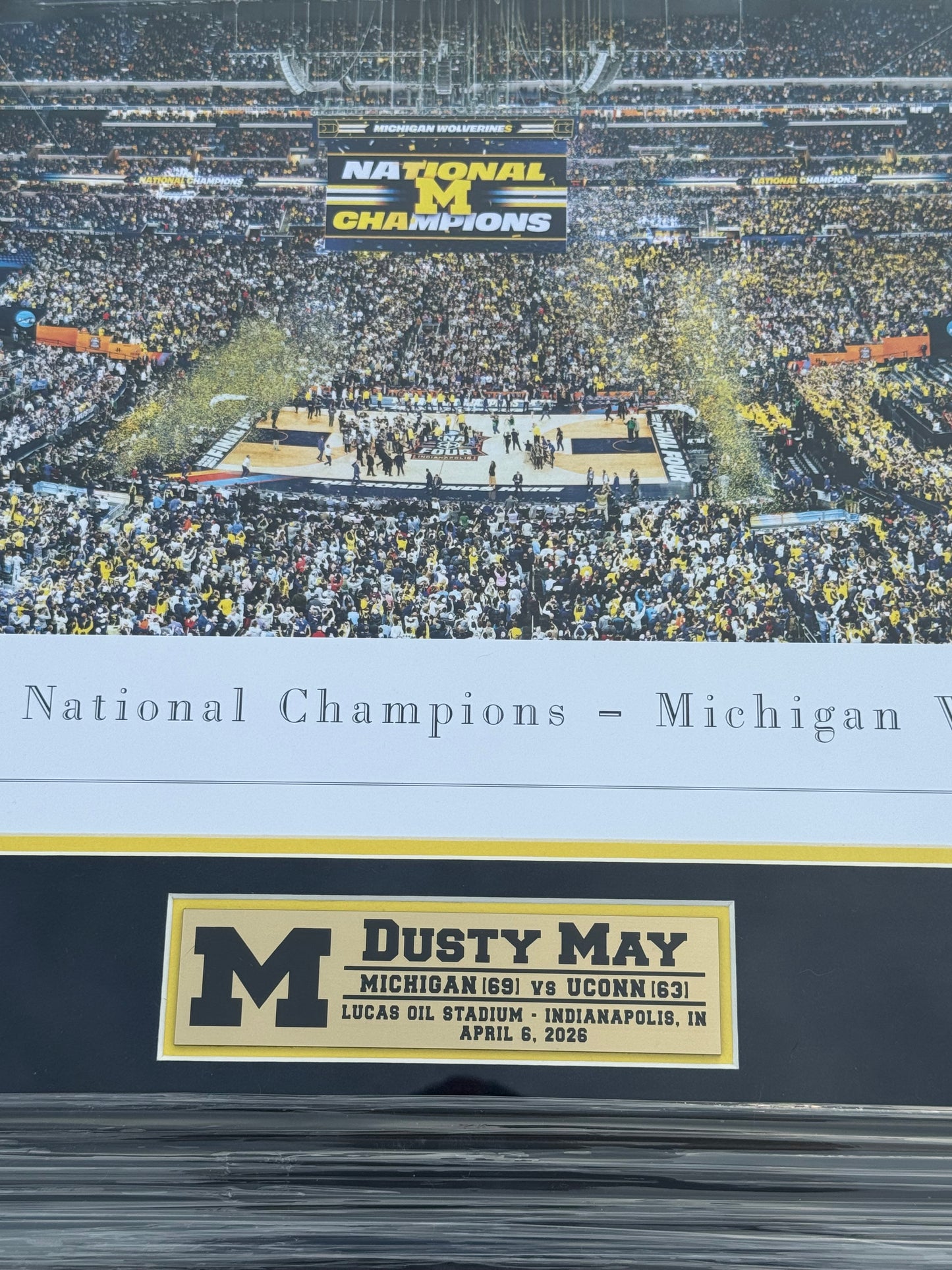 Dusty May Autographed National Championship Panoramic